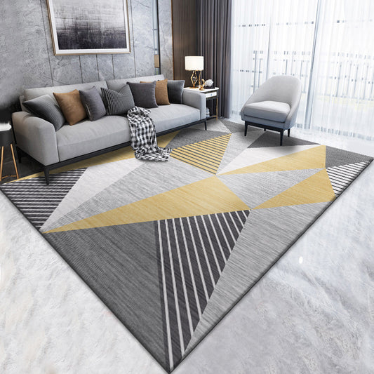 Neat 3D Effect Triangle Rug Multicolor Contemporary Carpet Polypropylene Machine Washable Pet Friendly Anti-Slip Rug for Home Brown Clearhalo 'Area Rug' 'Modern' 'Rugs' Rug' 2186072