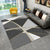 Classic Geometry Area Rug Multi-Color Minimalist Rug Polyester Stain Resistant Machine Washable Non-Slip Backing Rug for Room Grey Clearhalo 'Area Rug' 'Modern' 'Rugs' Rug' 2186083