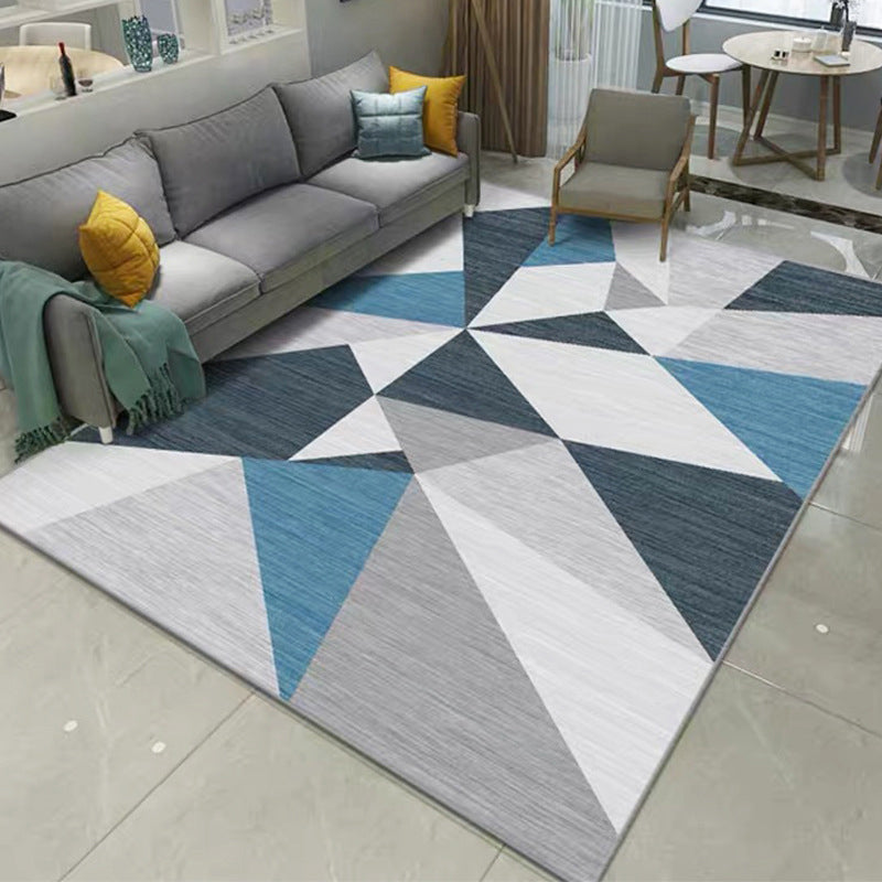 Classic Geometry Area Rug Multi-Color Minimalist Rug Polyester Stain Resistant Machine Washable Non-Slip Backing Rug for Room Clearhalo 'Area Rug' 'Modern' 'Rugs' Rug' 2186096