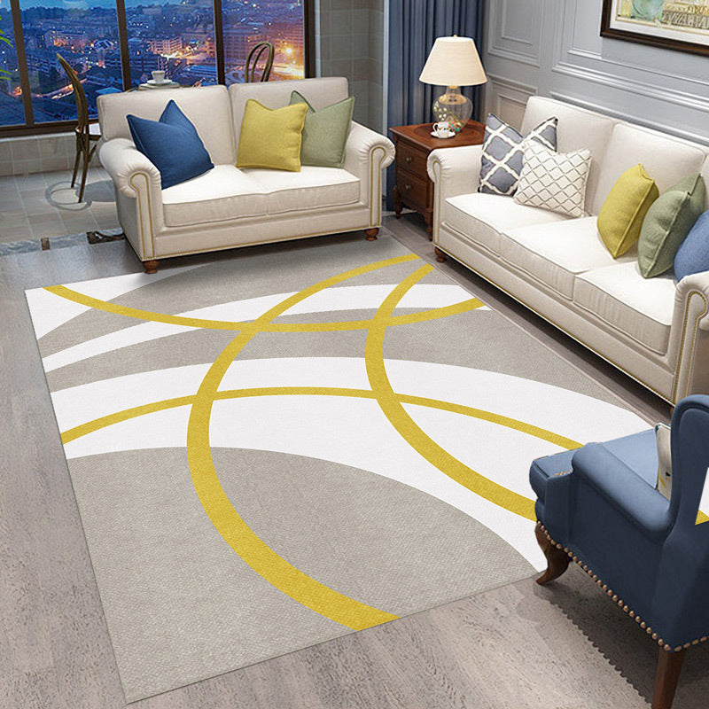 Classic Geometry Area Rug Multi-Color Minimalist Rug Polyester Stain Resistant Machine Washable Non-Slip Backing Rug for Room Clearhalo 'Area Rug' 'Modern' 'Rugs' Rug' 2186100