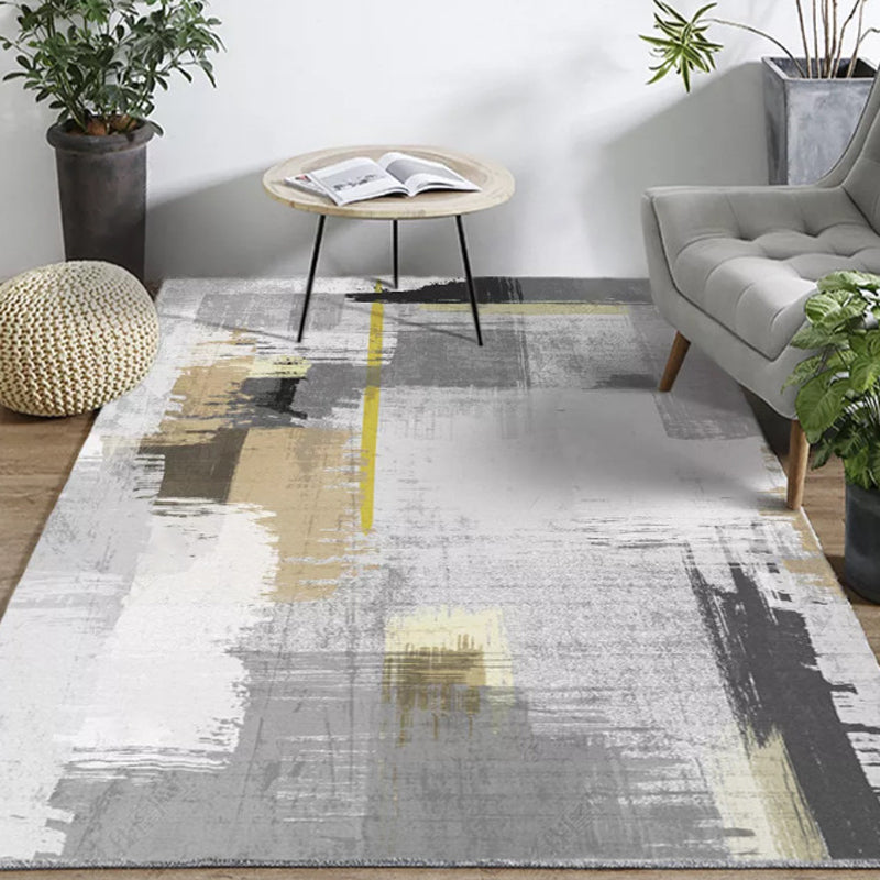 Classic Geometry Area Rug Multi-Color Minimalist Rug Polyester Stain Resistant Machine Washable Non-Slip Backing Rug for Room Clearhalo 'Area Rug' 'Modern' 'Rugs' Rug' 2186101