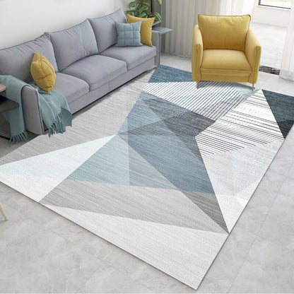 Art Decor Geometric Patterned Rug Multicolor Simplicity Carpet Polyester Stain Resistant Anti-Slip Machine Washable Rug for Room Grey Clearhalo 'Area Rug' 'Modern' 'Rugs' Rug' 2186224