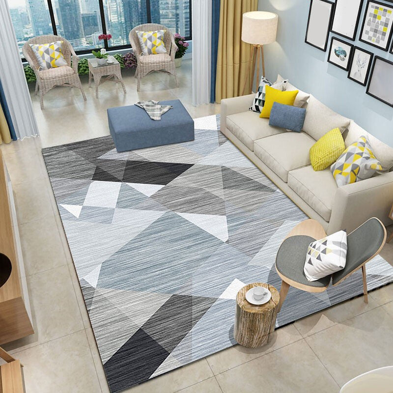 Art Decor Geometric Patterned Rug Multicolor Simplicity Carpet Polyester Stain Resistant Anti-Slip Machine Washable Rug for Room Brown 2' x 2'11" Clearhalo 'Area Rug' 'Modern' 'Rugs' Rug' 2186240