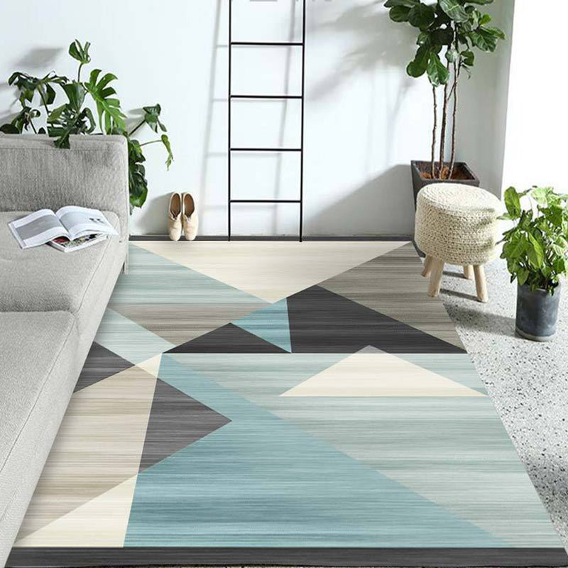 On-Trend Multicolor Minimalist Rug Synthetics Colorblock Geometric Rug Stain Resistant Washable Anti-Slip Rug for Decoration Clearhalo 'Area Rug' 'Modern' 'Rugs' Rug' 2186253