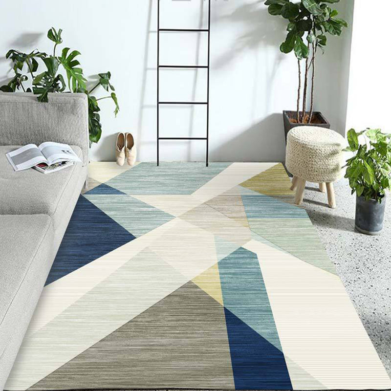 On-Trend Multicolor Minimalist Rug Synthetics Colorblock Geometric Rug Stain Resistant Washable Anti-Slip Rug for Decoration Beige Clearhalo 'Area Rug' 'Modern' 'Rugs' Rug' 2186254