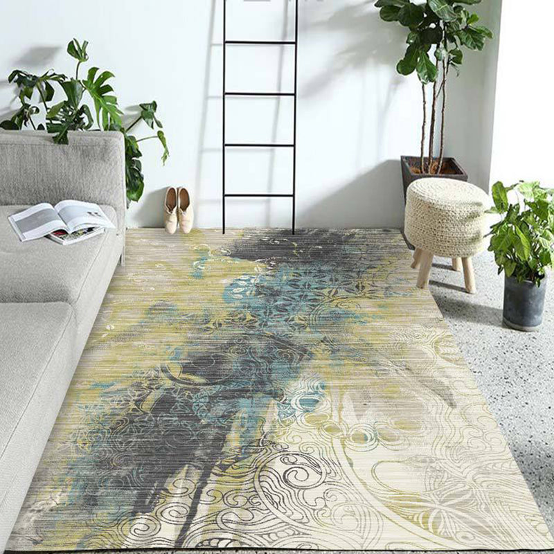 On-Trend Multicolor Minimalist Rug Synthetics Colorblock Geometric Rug Stain Resistant Washable Anti-Slip Rug for Decoration Clearhalo 'Area Rug' 'Modern' 'Rugs' Rug' 2186260