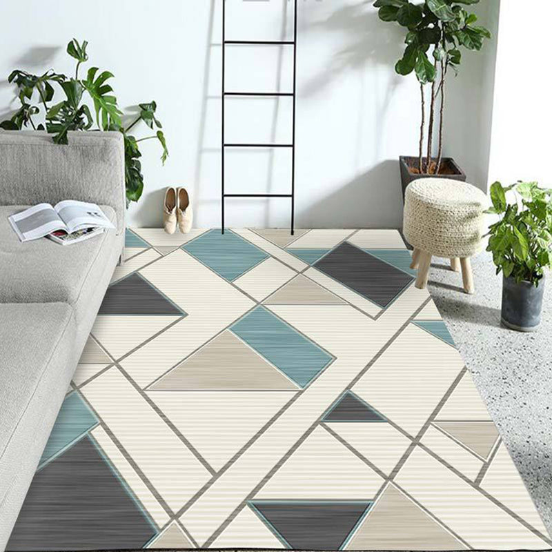 On-Trend Multicolor Minimalist Rug Synthetics Colorblock Geometric Rug Stain Resistant Washable Anti-Slip Rug for Decoration Clearhalo 'Area Rug' 'Modern' 'Rugs' Rug' 2186271