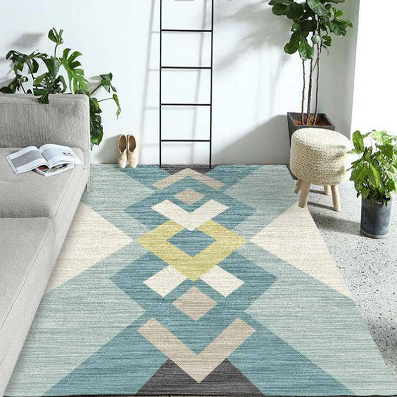 On-Trend Multicolor Minimalist Rug Synthetics Colorblock Geometric Rug Stain Resistant Washable Anti-Slip Rug for Decoration Clearhalo 'Area Rug' 'Modern' 'Rugs' Rug' 2186272