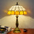 1 Head Table Lamp Decorative Dome Shade Stained Glass Nightstand Light for Living Room Lemon Yellow Clearhalo 'Lamps' 'Table Lamps' Lighting' 2186340