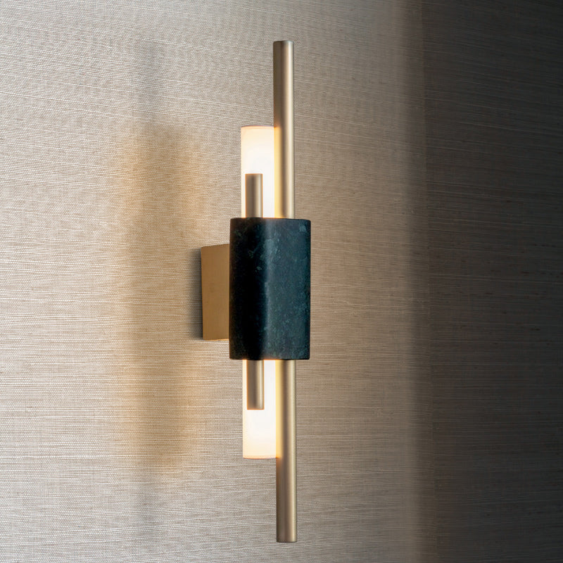 Rectangle Shaped Bedside Sconce Lighting Marble Minimalistic LED Wall Light Fixture Clearhalo 'Cast Iron' 'Glass' 'Industrial' 'Modern wall lights' 'Modern' 'Tiffany' 'Traditional wall lights' 'Wall Lamps & Sconces' 'Wall Lights' Lighting' 2186530
