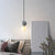 Round Pendant Light Minimalistic Frosted Glass 1 Bulb Dining Room Suspension Light with Terrazzo Decor Blue Clearhalo 'Ceiling Lights' 'Lighting' 'Pendant Lights' 2186587_a241a5c9-1c17-4ee8-9348-53947377371c