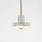 Marble Lid Shaped Ceiling Light Minimalistic Single-Bulb Hanging Lamp for Dining Room Clearhalo 'Ceiling Lights' 'Modern Pendants' 'Modern' 'Pendant Lights' 'Pendants' Lighting' 2186648