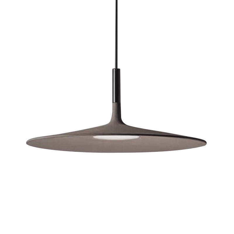 Flying Saucer Restaurant Ceiling Light Cement 1��Head Minimalistic LED Hanging Pendant Light Clearhalo 'Ceiling Lights' 'Modern Pendants' 'Modern' 'Pendant Lights' 'Pendants' Lighting' 2186693