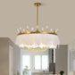 Artistic Crown Shaped Ceiling Light Feather 1 Head Girls Bedroom Hanging Lamp with Chain Net and Crystal Clearhalo 'Ceiling Lights' 'Lighting' 'Pendant Lights' 2186709_d292363c-d464-4bec-aea5-1494c527c437
