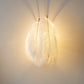 Shaded Girls Bedroom Wall Sconce Feather Single-Bulb Simplistic Wall Mounted Light Clearhalo 'Modern wall lights' 'Modern' 'Wall Lamps & Sconces' 'Wall Lights' Lighting' 2186736