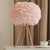 Feather Sphere Table Lighting Nordic 1 Head Nightstand Lamp with Metallic Tripod for Living Room Gold Pink Clearhalo 'Lamps' 'Table Lamps' Lighting' 2186752