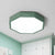 Octagon Shaped Bedroom Flush Mount Lighting Acrylic Simplistic LED Flush Mount Fixture Green Clearhalo 'Ceiling Lights' 'Close To Ceiling Lights' 'Close to ceiling' 'Flush mount' Lighting' 2186870