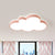 Acrylic Cloud Flush Ceiling Light Simplicity LED Flush Mount Lighting Fixture for Kids Bedroom Pink Clearhalo 'Ceiling Lights' 'Close To Ceiling Lights' 'Close to ceiling' 'Flush mount' Lighting' 2186940