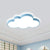 Acrylic Cloud Flush Ceiling Light Simplicity LED Flush Mount Lighting Fixture for Kids Bedroom Blue Clearhalo 'Ceiling Lights' 'Close To Ceiling Lights' 'Close to ceiling' 'Flush mount' Lighting' 2186944