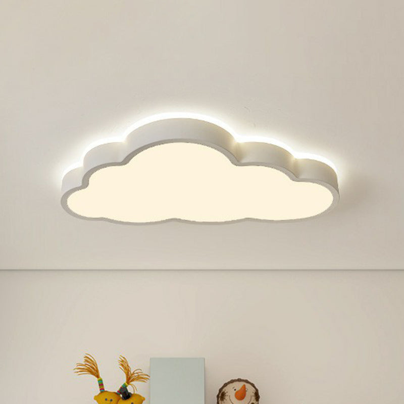 Macaron Cloud Shaped Flush Lighting Acrylic Bedroom LED Flush Ceiling Light Fixture Clearhalo 'Ceiling Lights' 'Close To Ceiling Lights' 'Close to ceiling' 'Flush mount' Lighting' 2186955