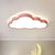 Macaron Cloud Shaped Flush Lighting Acrylic Bedroom LED Flush Ceiling Light Fixture Pink Clearhalo 'Ceiling Lights' 'Close To Ceiling Lights' 'Close to ceiling' 'Flush mount' Lighting' 2186956
