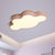 Cloud Flush Mount Lighting Simplistic Acrylic Kids Bedroom LED Flush Mount Fixture Pink Clearhalo 'Ceiling Lights' 'Close To Ceiling Lights' 'Close to ceiling' 'Flush mount' Lighting' 2186960