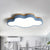 Cloud Flush Mount Lighting Simplistic Acrylic Kids Bedroom LED Flush Mount Fixture Blue Clearhalo 'Ceiling Lights' 'Close To Ceiling Lights' 'Close to ceiling' 'Flush mount' Lighting' 2186962