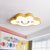 Smiling Cloud Bedroom Flush Ceiling Light Frosted Acrylic Kids LED Flush Mount Lighting Fixture Yellow Clearhalo 'Ceiling Lights' 'Close To Ceiling Lights' 'Close to ceiling' 'Flush mount' Lighting' 2186980