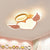 Heart Angel LED Flush Mount Minimalist Acrylic Kids Bedroom Flushmount Ceiling Light Pink Clearhalo 'Ceiling Lights' 'Close To Ceiling Lights' 'Close to ceiling' 'Flush mount' Lighting' 2187010