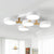 Acrylic Circular Shade Flush Mount Light Nordic Style Semi Flush Ceiling Light for Living Room White Clearhalo 'Ceiling Lights' 'Close To Ceiling Lights' 'Close to ceiling' 'Semi-flushmount' Lighting' 2187063