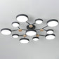 Round Shaped Living Room Chandelier Pendant Light Acrylic 11 Heads Nordic Style Pendant Light Fixture Clearhalo 'Ceiling Lights' 'Chandeliers' Lighting' options 2187082
