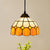 Shaded Pendant Light 1 Bulb Stained Art Glass Tiffany Suspension Light Fixture for Corridor Lemon Yellow Clearhalo 'Ceiling Lights' 'Industrial' 'Middle Century Pendants' 'Pendant Lights' 'Pendants' 'Tiffany close to ceiling' 'Tiffany Pendants' 'Tiffany' Lighting' 2187139