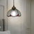 Single-Bulb Ceiling Light Vintage Scalloped Dome Stained Glass Hanging Pendant Light Clear A Clearhalo 'Ceiling Lights' 'Industrial' 'Middle Century Pendants' 'Pendant Lights' 'Pendants' 'Tiffany close to ceiling' 'Tiffany Pendants' 'Tiffany' Lighting' 2187168