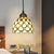 Tiffany Style Bell Shade Pendant Light Single Hand Cut Glass Suspension Light Fixture Yellow 6" Clearhalo 'Ceiling Lights' 'Chandeliers' 'Industrial' 'Middle Century Pendants' 'Pendant Lights' 'Pendants' 'Tiffany close to ceiling' 'Tiffany Pendants' 'Tiffany' Lighting' 2187187