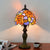 Decorative Dome Table Lamp Single Stained Art Glass Nightstand Lighting for Living Room Royal Blue Clearhalo 'Lamps' 'Table Lamps' Lighting' 2187355