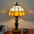 Decorative Dome Table Lamp Single Stained Art Glass Nightstand Lighting for Living Room Yellow Clearhalo 'Lamps' 'Table Lamps' Lighting' 2187359