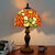 Decorative Dome Table Lamp Single Stained Art Glass Nightstand Lighting for Living Room Orange Clearhalo 'Lamps' 'Table Lamps' Lighting' 2187361