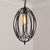 Retro Oval Pendant Light 1 Head Metallic Ceiling Hanging Lamp with Cage Shade in Black/White for Living Room Black Clearhalo 'Art Deco Pendants' 'Black' 'Cast Iron' 'Ceiling Lights' 'Ceramic' 'Crystal' 'Industrial Pendants' 'Industrial' 'Metal' 'Middle Century Pendants' 'Pendant Lights' 'Pendants' 'Rustic Pendants' 'Tiffany' Lighting' 21897