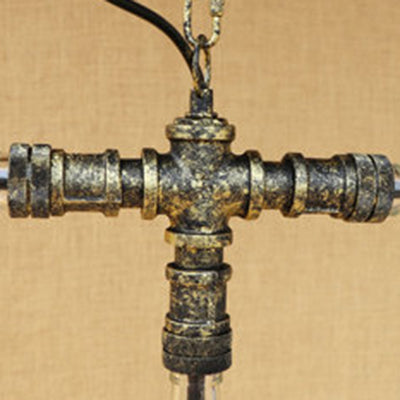 Antique Stylish Bottle Hanging Pendant Light 3 Lights Glass Chandelier Lamp in Blue/Clear for Dining Room Clearhalo 'Ceiling Lights' 'Chandeliers' 'Clear' 'Close To Ceiling Lights' 'Glass shade' 'Glass' 'Industrial Chandeliers' 'Industrial' 'Middle Century Chandeliers' 'Modern' 'Tiffany' 'Traditional Chandeliers' Lighting' 21930