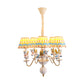 Cartoon Flying Unicorn Chandelier Pendant Light Resin Nursery Hanging Light with Empire Shade Clearhalo 'Ceiling Lights' 'Chandeliers' Lighting' options 2197431