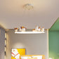 Ring LED Chandelier Light Childrens Acrylic Kindergarten Pendant Light Fixture with Resin Unicorn Clearhalo 'Ceiling Lights' 'Chandeliers' Lighting' options 2197445