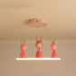 Acrylic Circular Suspension Light Kids Chandelier Lighting with Decorative Figurine for Nursery Clearhalo 'Ceiling Lights' 'Chandeliers' Lighting' options 2197455