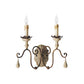 Vintage Candelabra Wall Light Fixture Metallic Wall Mounted Lighting for Corridor White C Clearhalo 'Wall Lamps & Sconces' 'Wall Lights' Lighting' 2197929