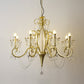 Traditional Crown Chandelier Lighting Crystal Pendant Light with Metallic Candlestick Clearhalo 'Ceiling Lights' 'Chandeliers' Lighting' options 2198057