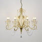Traditional Crown Chandelier Lighting Crystal Pendant Light with Metallic Candlestick Clearhalo 'Ceiling Lights' 'Chandeliers' Lighting' options 2198060