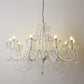 Traditional Crown Chandelier Lighting Crystal Pendant Light with Metallic Candlestick Clearhalo 'Ceiling Lights' 'Chandeliers' Lighting' options 2198065