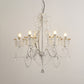 Traditional Crown Chandelier Lighting Crystal Pendant Light with Metallic Candlestick Clearhalo 'Ceiling Lights' 'Chandeliers' Lighting' options 2198067