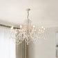 Traditional Crown Chandelier Lighting Crystal Pendant Light with Metallic Candlestick Clearhalo 'Ceiling Lights' 'Chandeliers' Lighting' options 2198069