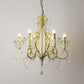 Candelabra Metal Ceiling Lighting Vintage Living Room Chandelier Light Fixture with Crystal Crown Decor 6 Gold A Clearhalo 'Ceiling Lights' 'Chandeliers' Lighting' options 2198084_acc773c7-d5d3-45e7-beac-ce69c73f7b8f
