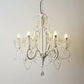 Candelabra Metal Ceiling Lighting Vintage Living Room Chandelier Light Fixture with Crystal Crown Decor Clearhalo 'Ceiling Lights' 'Chandeliers' Lighting' options 2198089